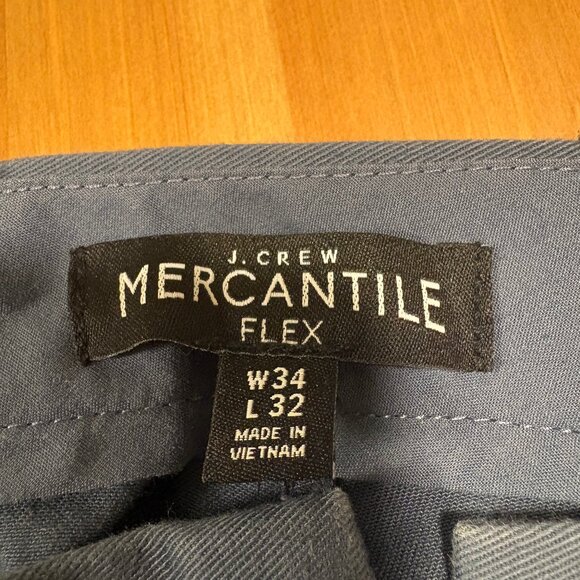J Crew Flex Chinos Khakis Light Blue 34x32 - Picture 4 of 4